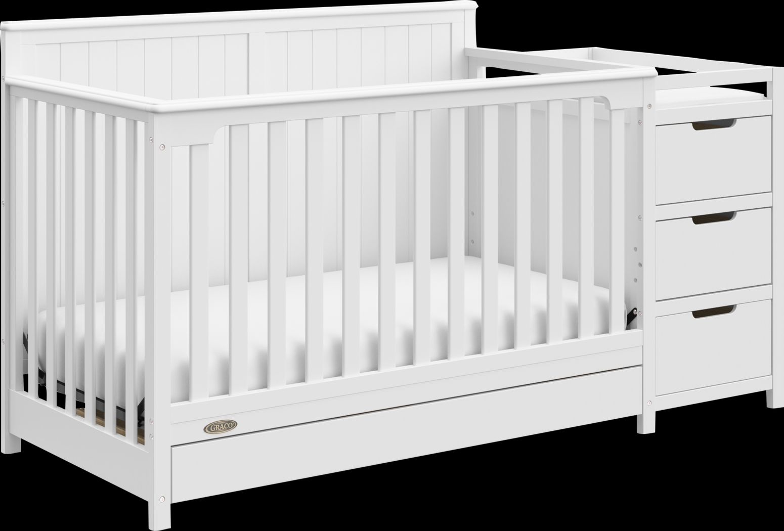 Kids Maralah II White Convertible & Changing Table - Thumbnail - Image 5