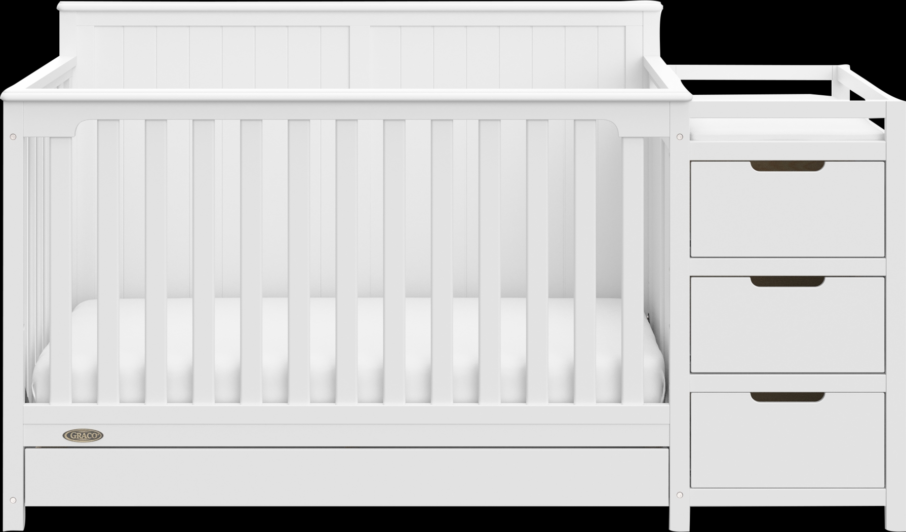 Kids Maralah II White Convertible & Changing Table - Thumbnail - Image 7