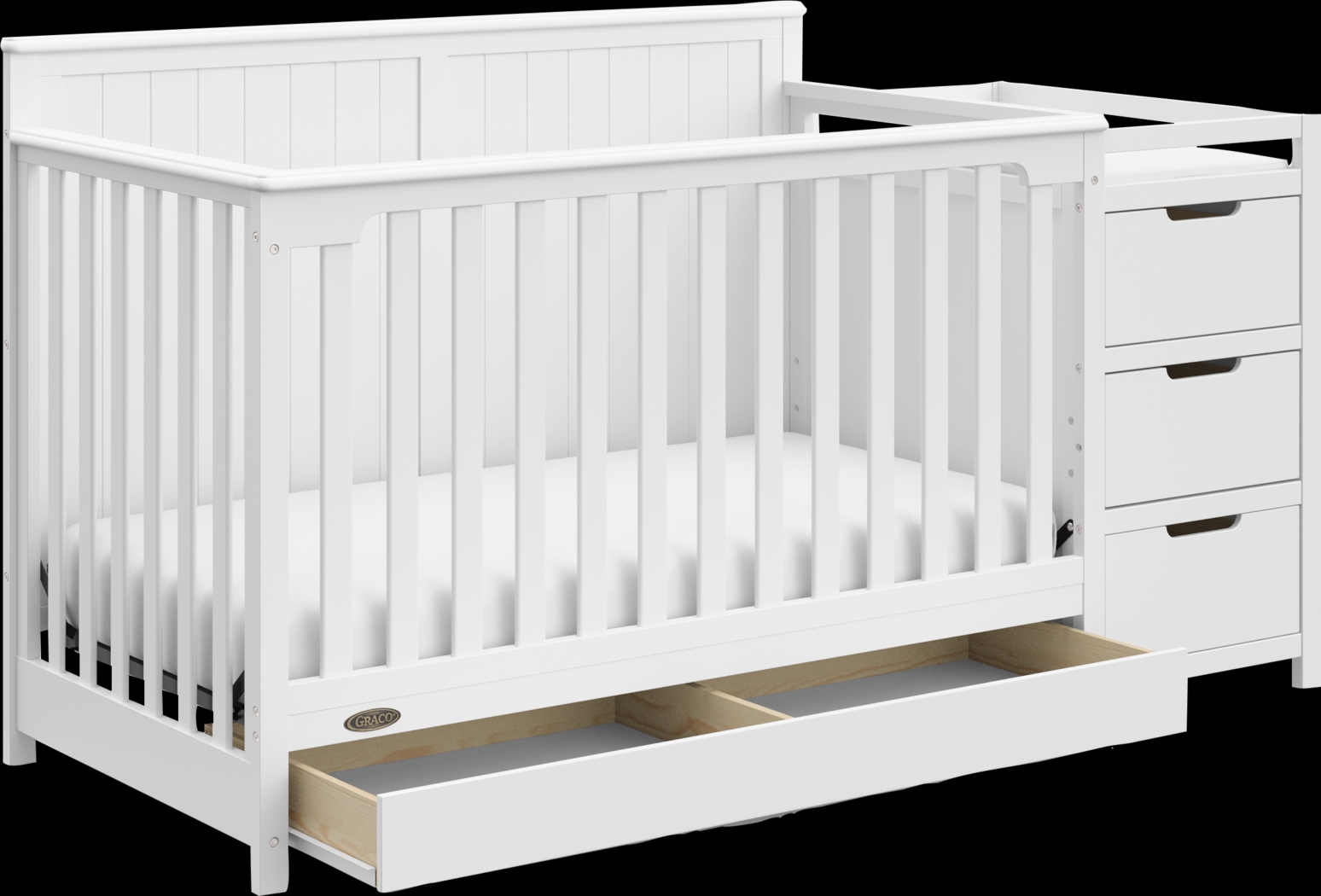 Kids Maralah II White Convertible & Changing Table - Thumbnail - Image 1