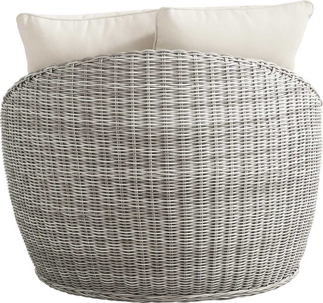 Maraluna Gray Outdoor Swivel Club Chair - Thumbnail - Image 3