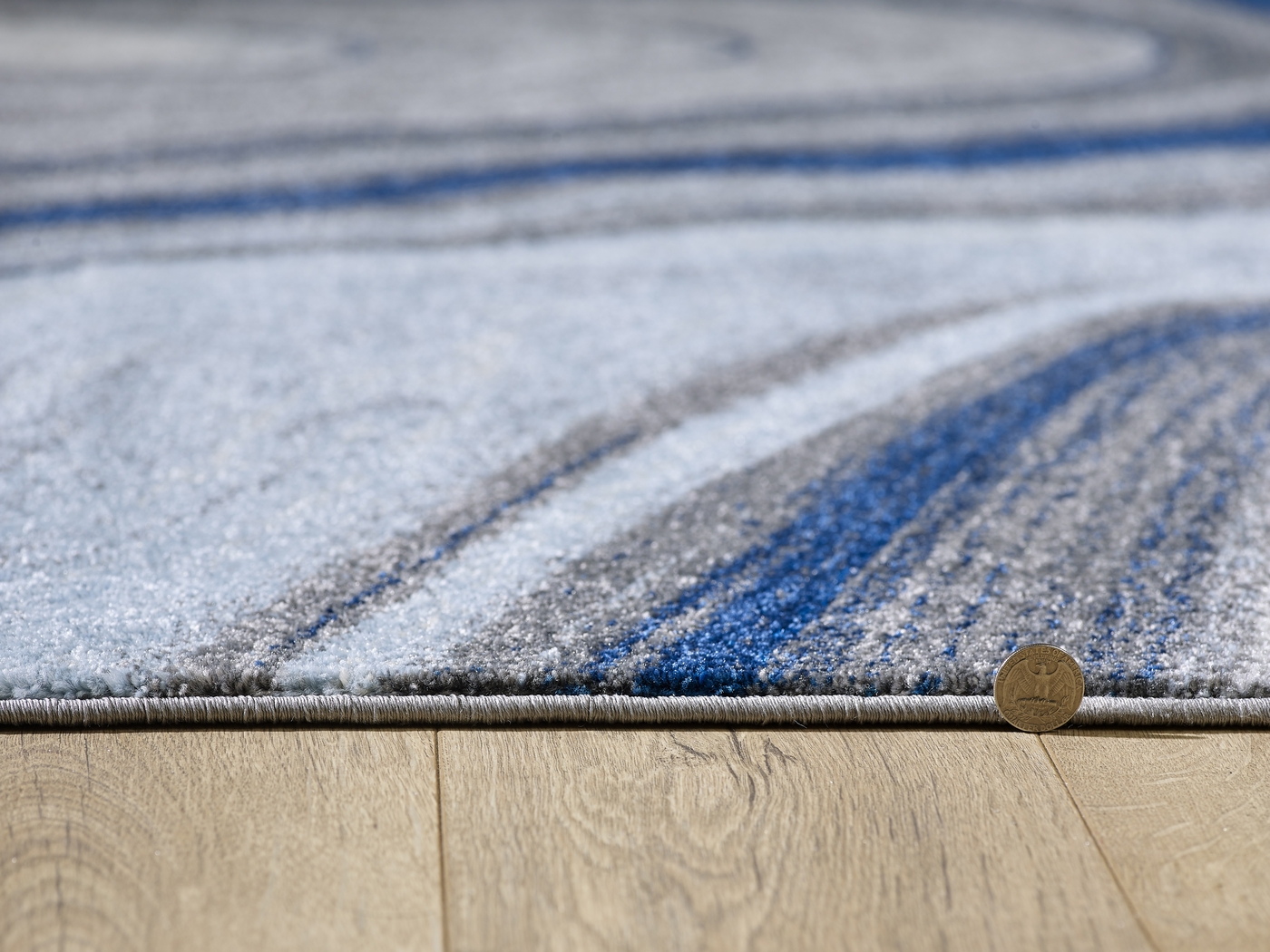 Maranigan Blue/Gray 6'7 x 9'6 Rug - Thumbnail - Image 5