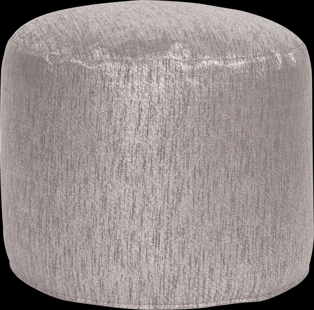 Marbee Gray Pouf - Thumbnail - Image 1