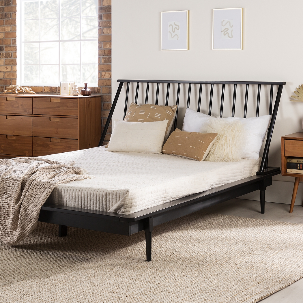Marblewood Black Queen Bed - Thumbnail - Image 2