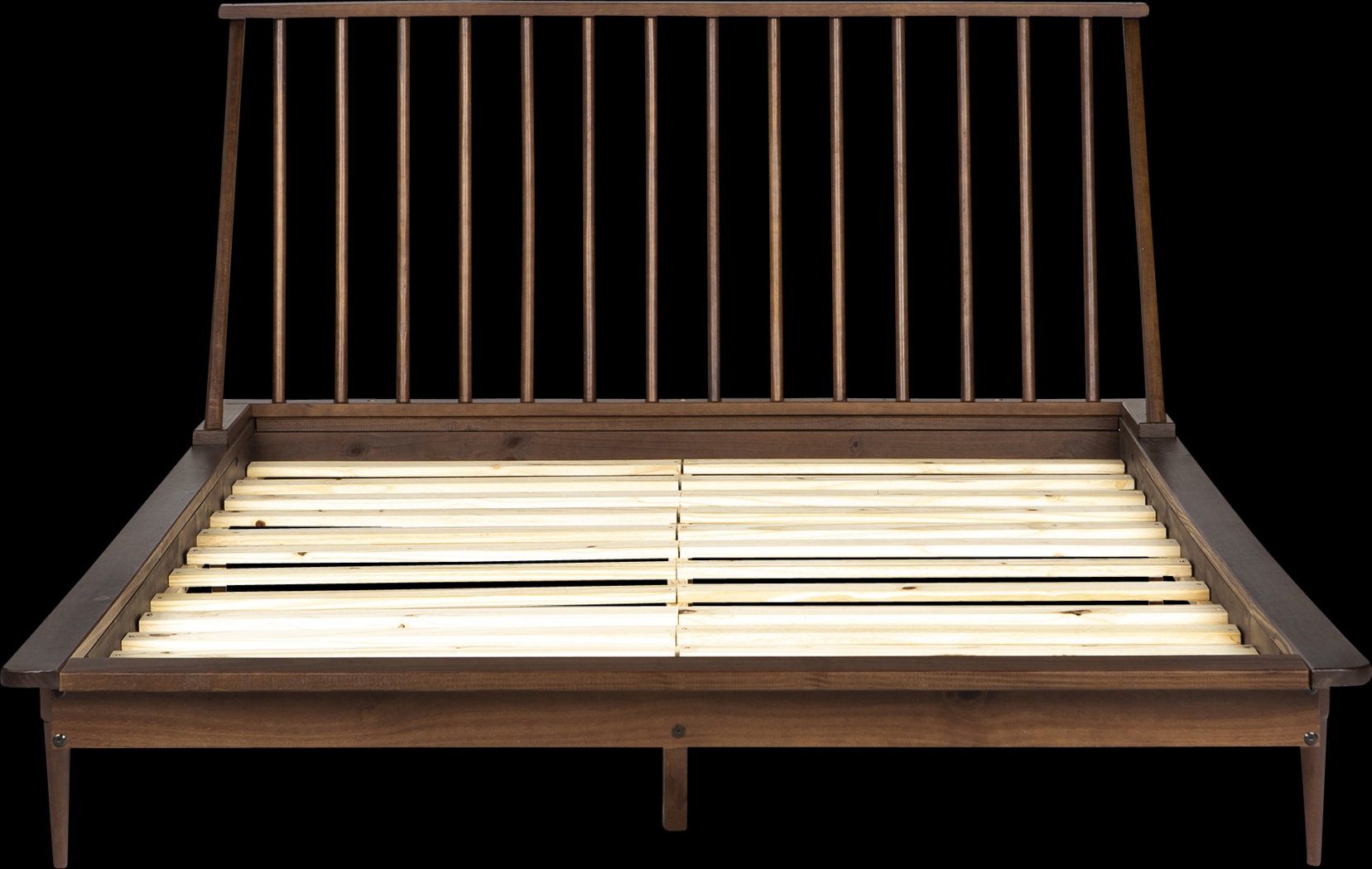 Marblewood Walnut Queen Bed - Thumbnail - Image 5