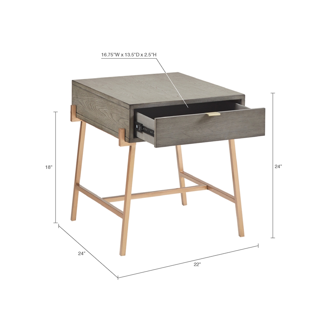 Marblow Gray End Table - Thumbnail - Image 11