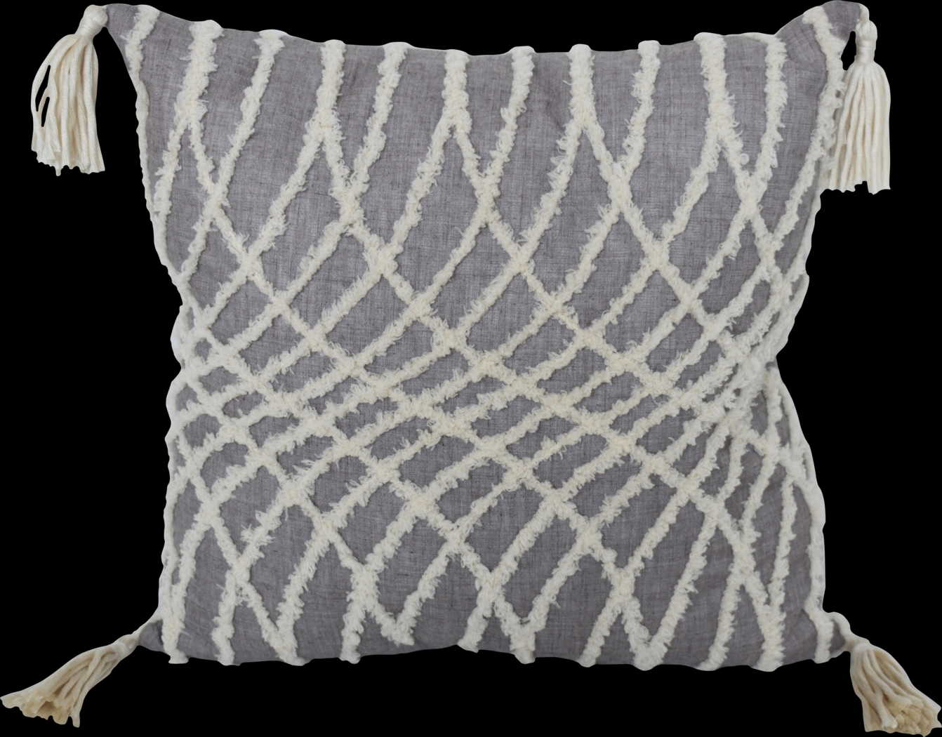 Marbury Gray Throw Pillow - Thumbnail - Image 1