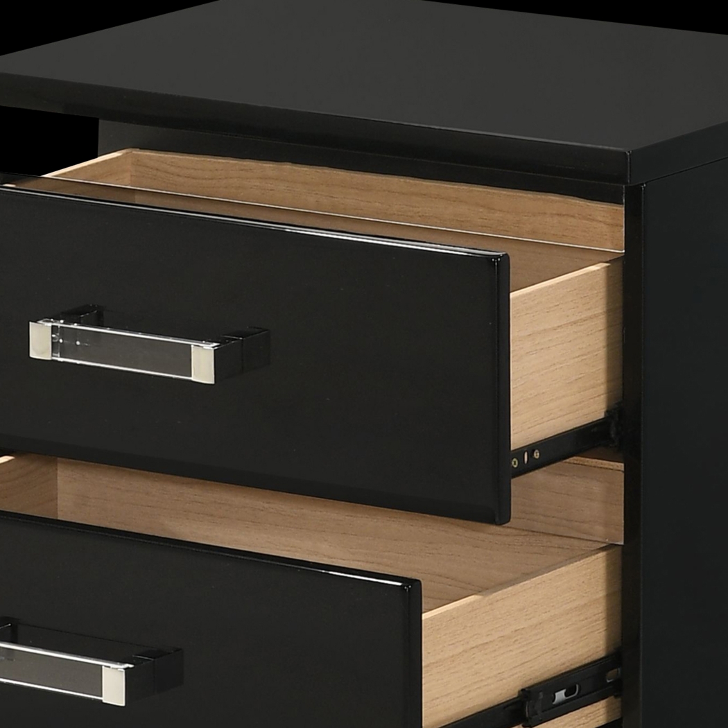 Marcaibo Black Nightstand - Thumbnail - Image 5