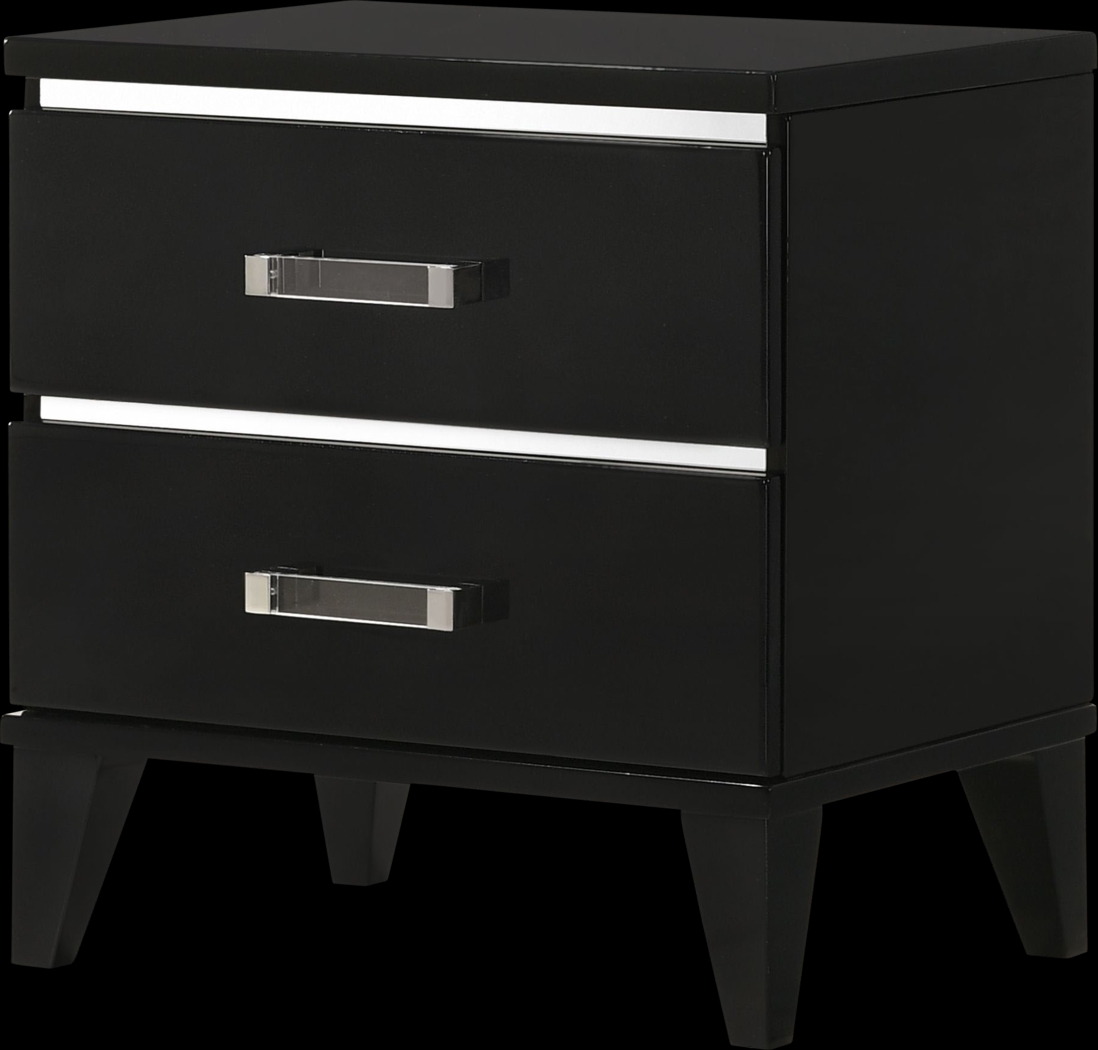 Marcaibo Black Nightstand - Thumbnail - Image 1