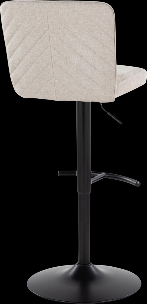 Marcei I Beige Adjustable Swivel Barstool, Set of 2 - Thumbnail - Image 8