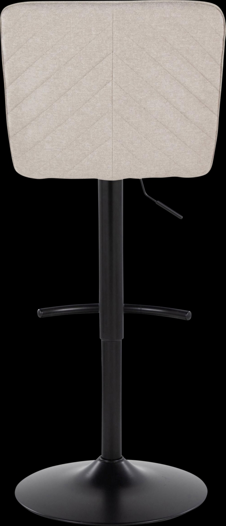 Marcei I Beige Adjustable Swivel Barstool, Set of 2 - Thumbnail - Image 9
