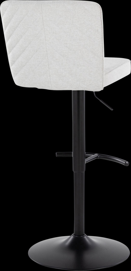 Marcei I White Adjustable Swivel Barstool, Set of 2 - Thumbnail - Image 8