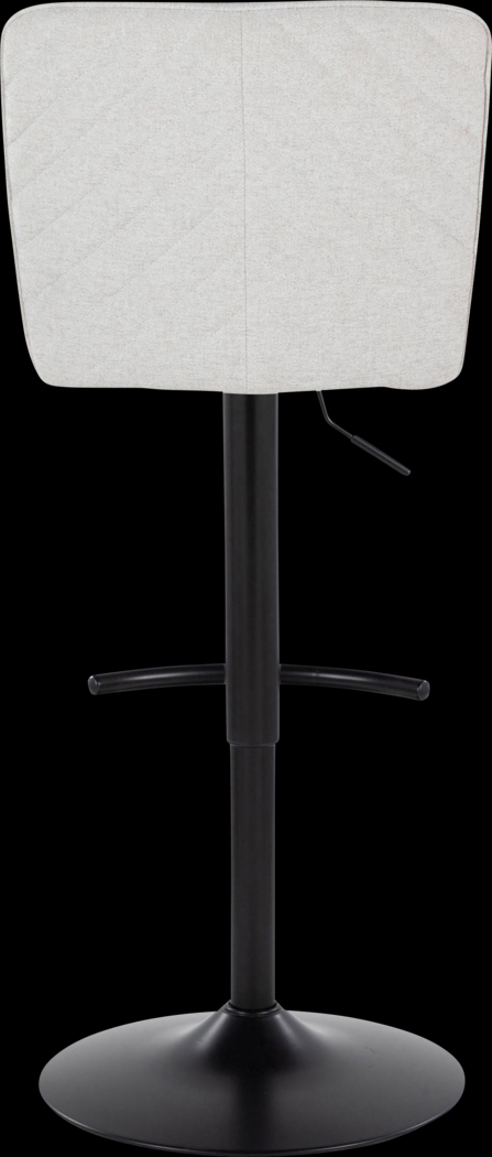 Marcei I White Adjustable Swivel Barstool, Set of 2 - Thumbnail - Image 9