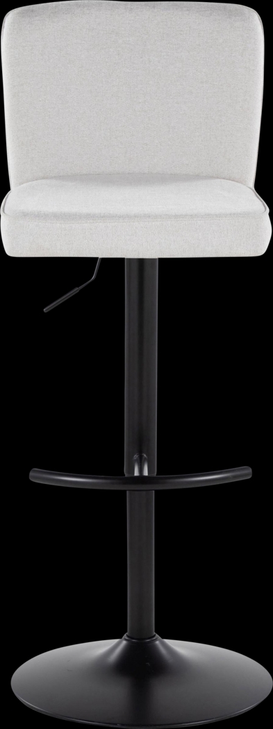 Marcei I White Adjustable Swivel Barstool, Set of 2 - Thumbnail - Image 10