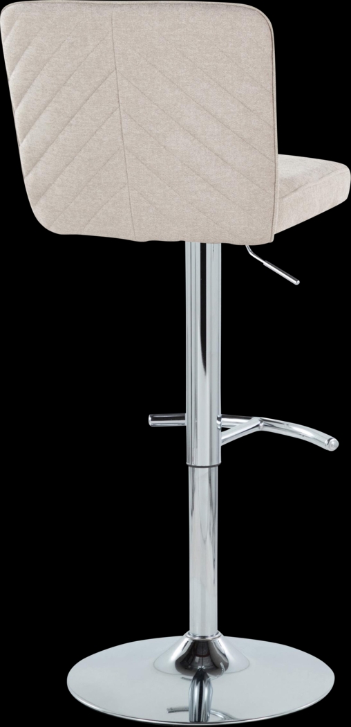 Marcei II Beige Adjustable Swivel Barstool, Set of 2 - Thumbnail - Image 6