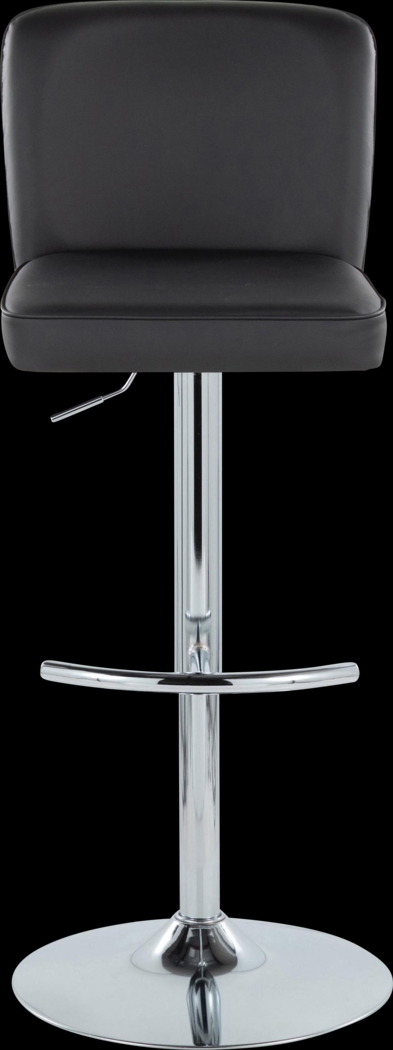 Marcei II Black Adjustable Swivel Barstool, Set of 2 - Thumbnail - Image 8