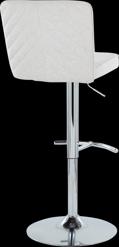 Marcei II White Adjustable Swivel Barstool, Set of 2 - Thumbnail - Image 6