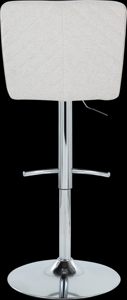 Marcei II White Adjustable Swivel Barstool, Set of 2 - Thumbnail - Image 7