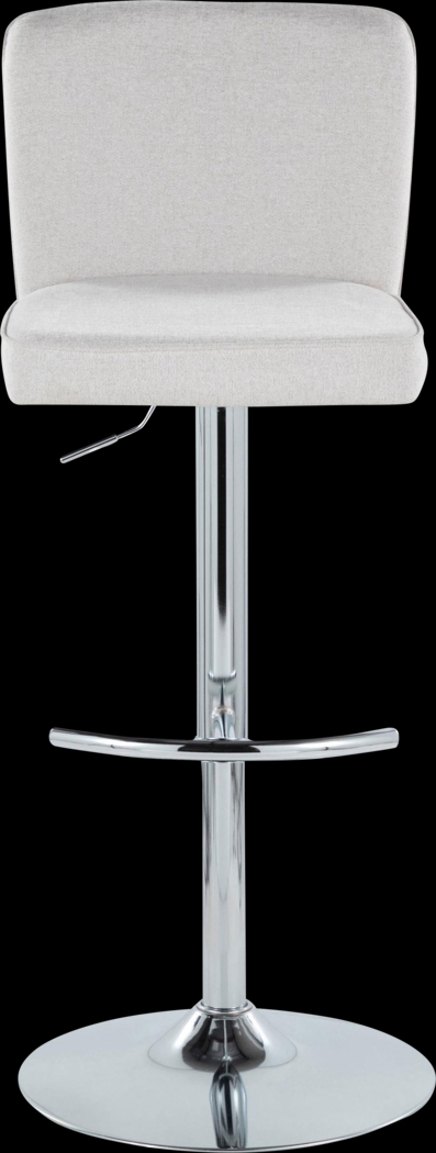 Marcei II White Adjustable Swivel Barstool, Set of 2 - Thumbnail - Image 8