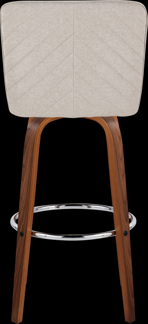 Marcei IV Beige Swivel Barstool, Set of 2 - Thumbnail - Image 9
