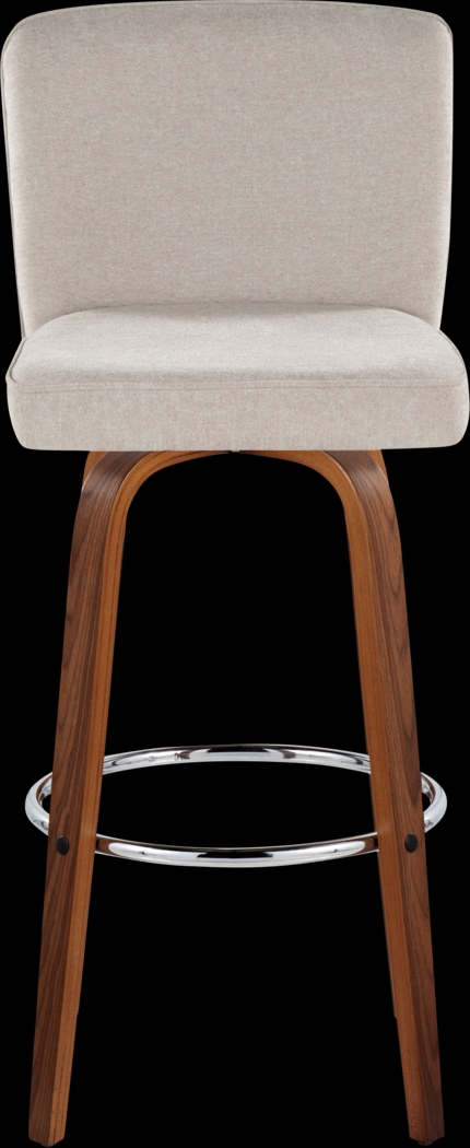 Marcei IV Beige Swivel Barstool, Set of 2 - Thumbnail - Image 10