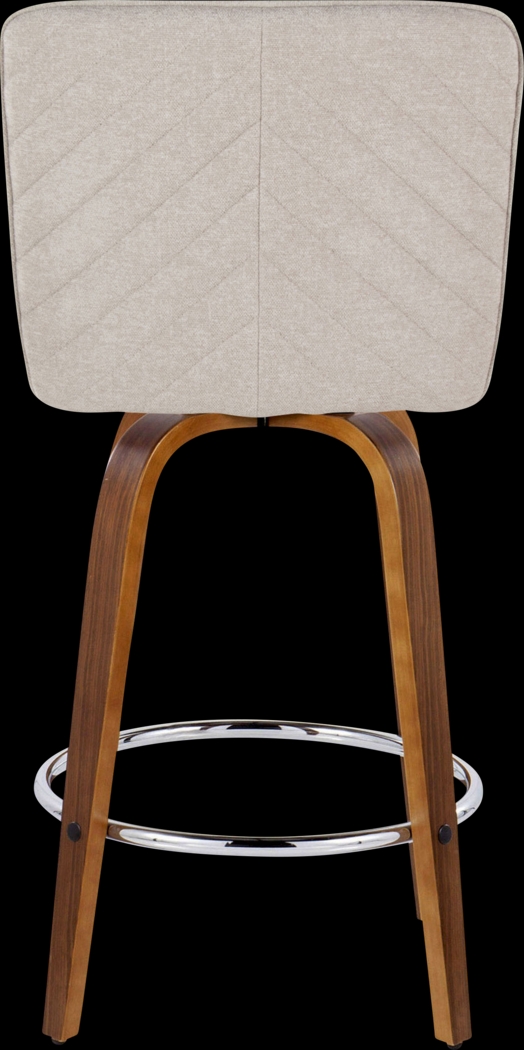 Marcei IV Beige Swivel Counter Height Stool, Set of 2 - Thumbnail - Image 7