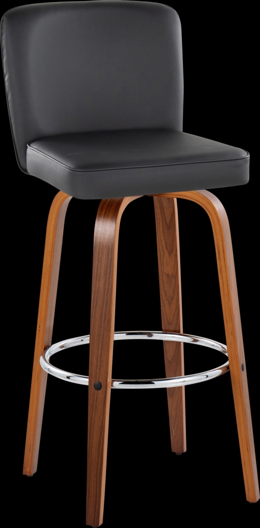 Marcei IV Black Swivel Barstool, Set of 2 - Thumbnail - Image 6