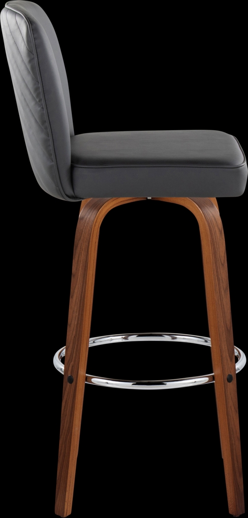 Marcei IV Black Swivel Barstool, Set of 2 - Thumbnail - Image 7