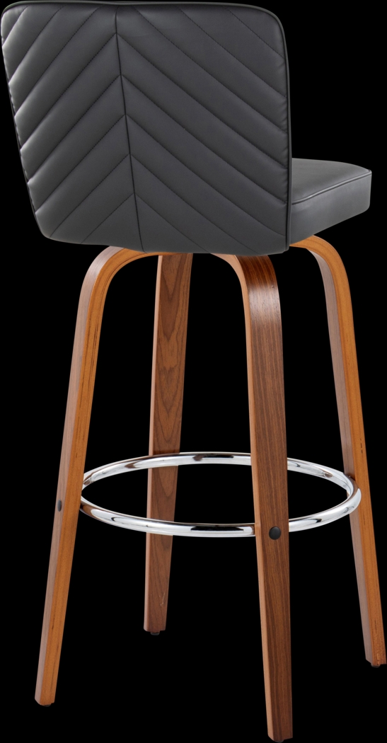 Marcei IV Black Swivel Barstool, Set of 2 - Thumbnail - Image 8