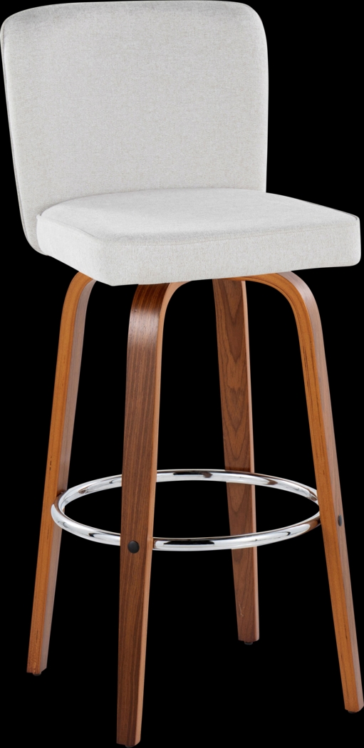 Marcei IV White Swivel Barstool, Set of 2 - Thumbnail - Image 6