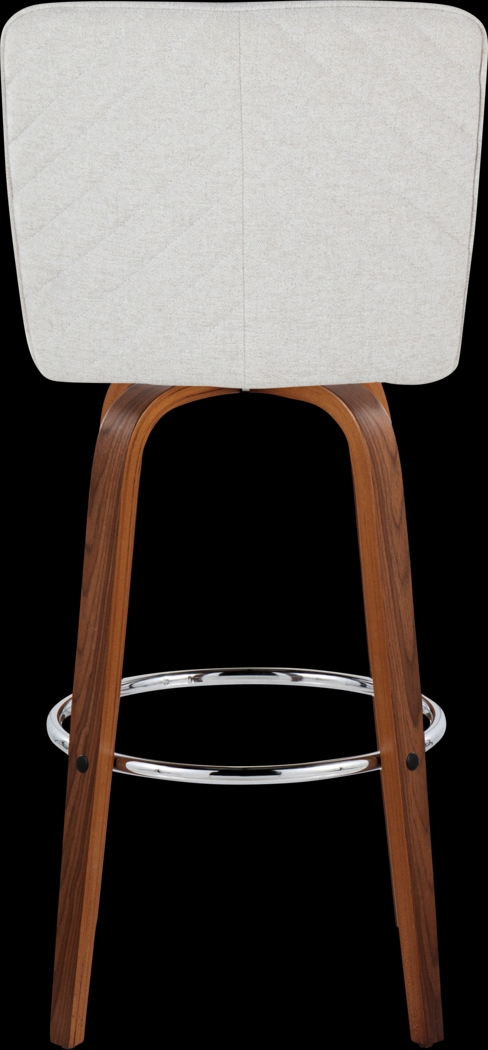 Marcei IV White Swivel Barstool, Set of 2 - Thumbnail - Image 9