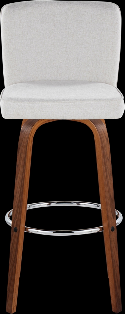 Marcei IV White Swivel Barstool, Set of 2 - Thumbnail - Image 10