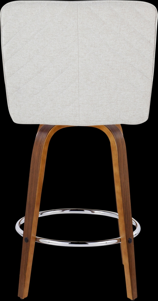 Marcei IV White Swivel Counter Height Stool, Set of 2 - Thumbnail - Image 9