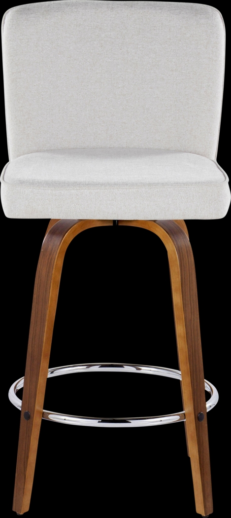 Marcei IV White Swivel Counter Height Stool, Set of 2 - Thumbnail - Image 10