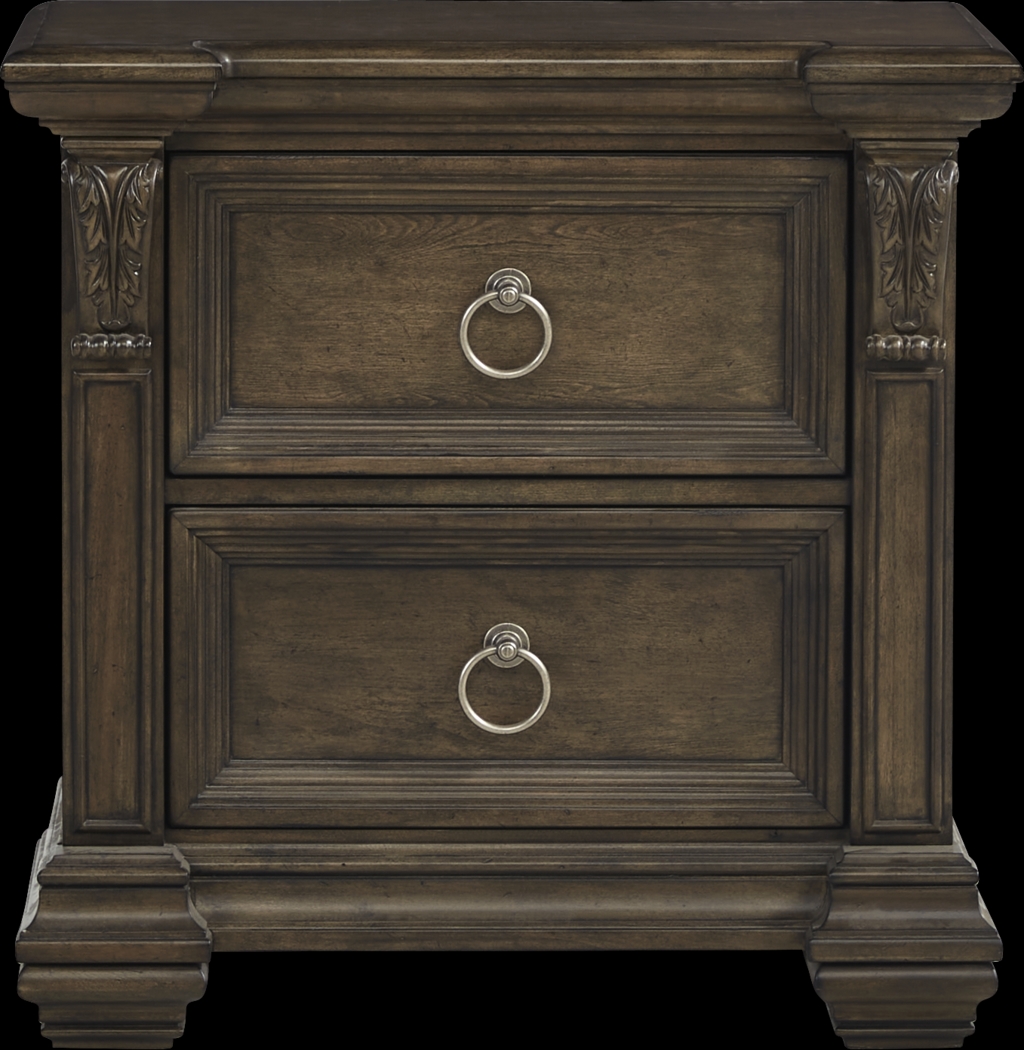 Marcelle Brown 7 Pc King Panel Bedroom - Thumbnail - Image 6