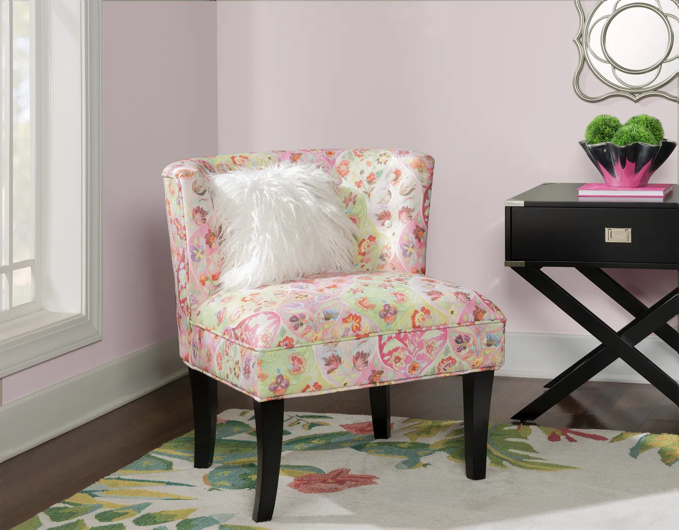 Marcellina Pink Accent Chair - Thumbnail - Image 5
