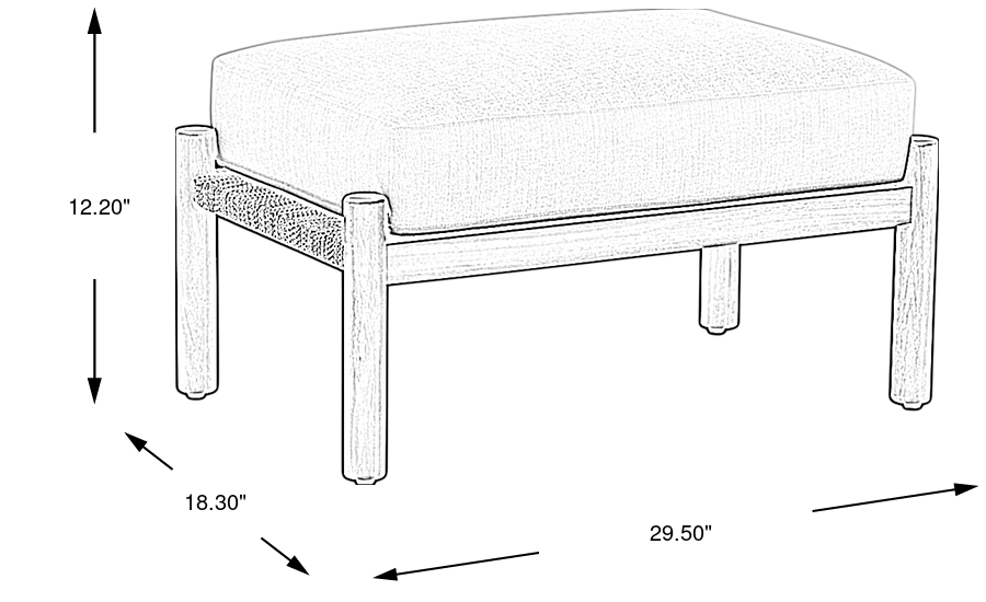 Dimension Image. Please refer to the Dimension Tab on this page for dimension details.