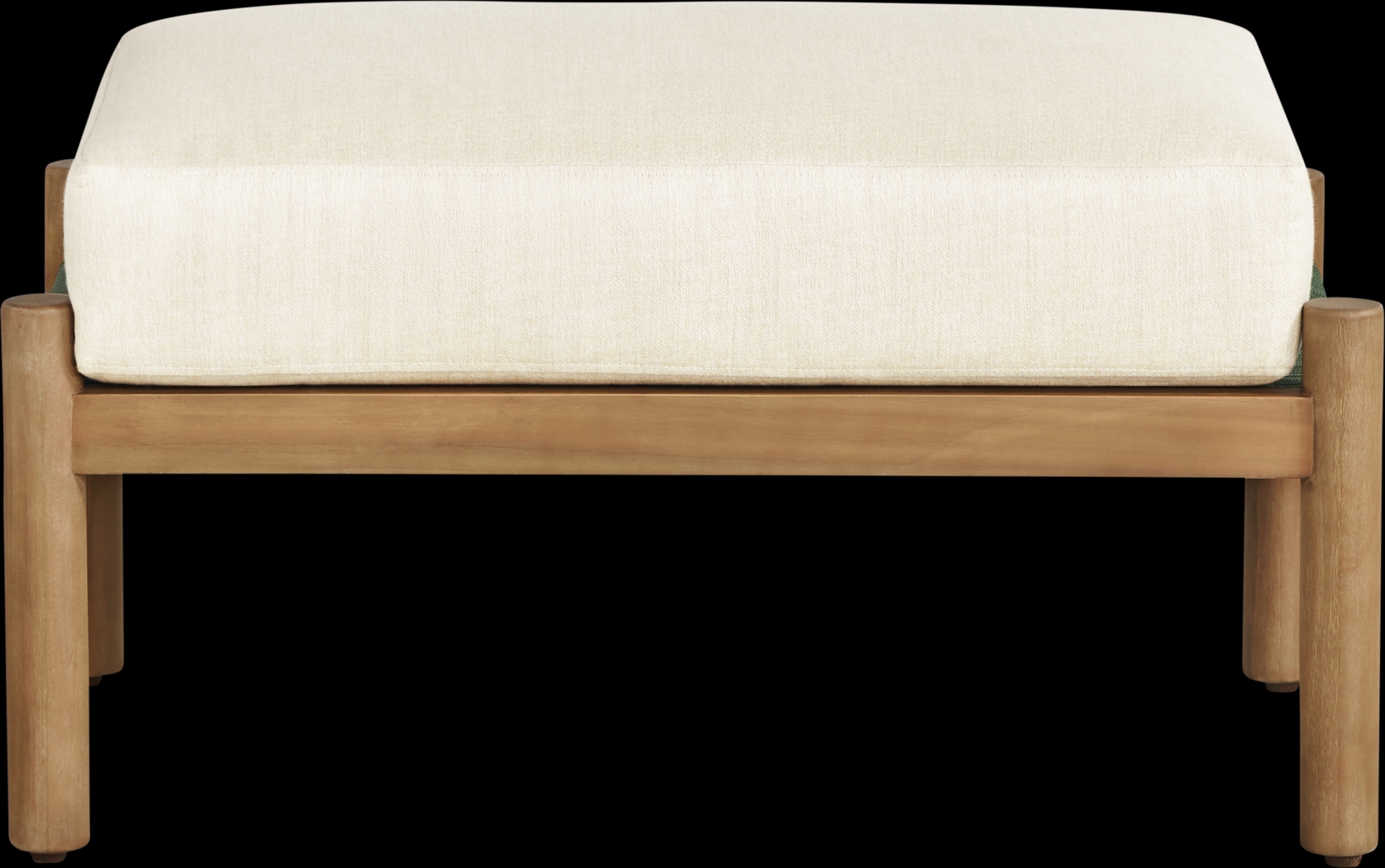 Marche Green Outdoor Ottoman - Thumbnail - Image 2