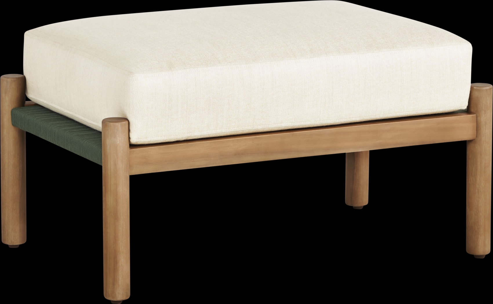 Marche Green Outdoor Ottoman - Thumbnail - Image 1