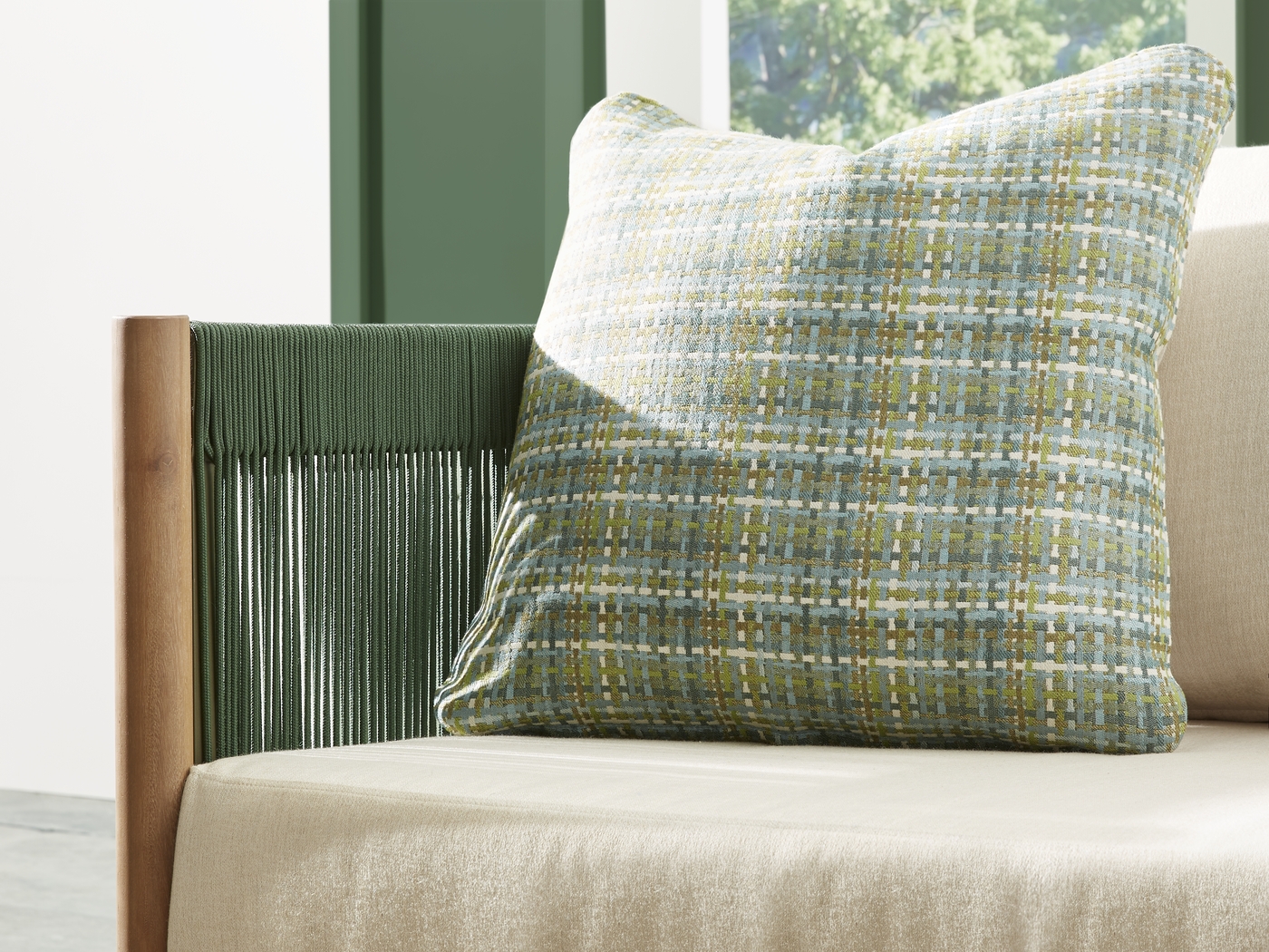 Marche Green 5 Pc Outdoor Seating Set - Thumbnail - Image 4