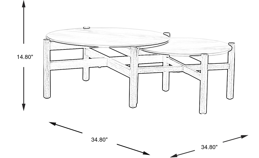 Dimension Image. Please refer to the Dimension Tab on this page for dimension details.