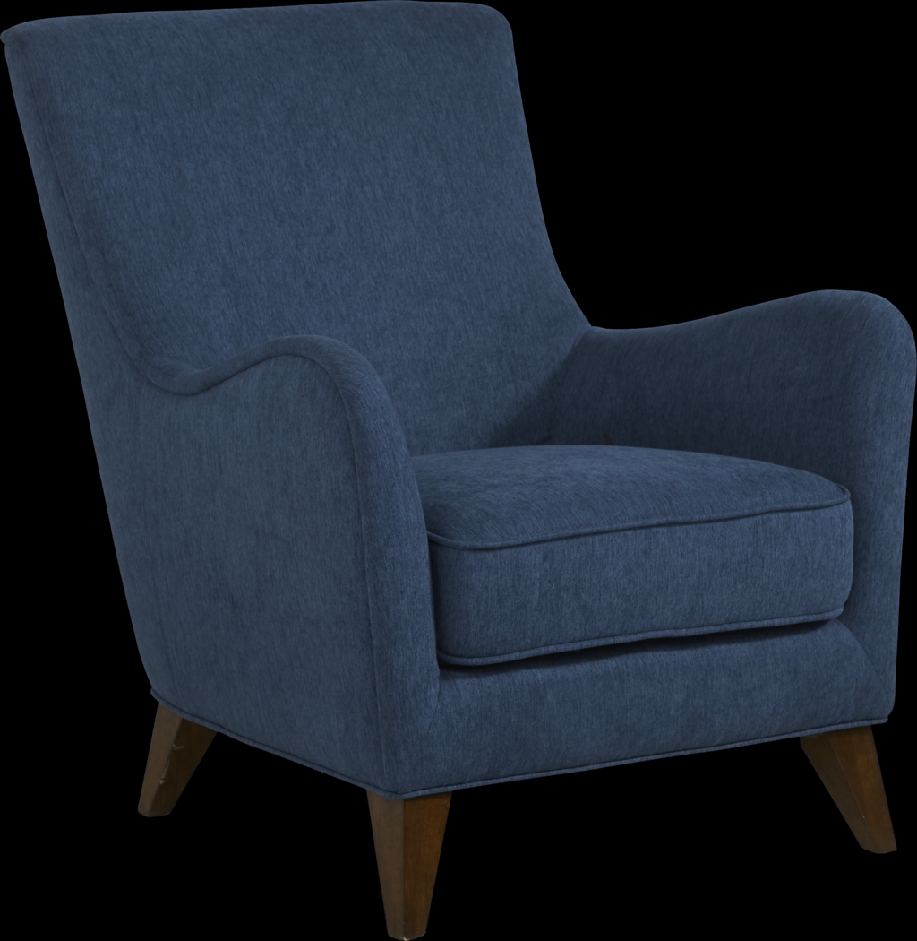 Marchese Blue Accent Chair - Thumbnail - Image 1