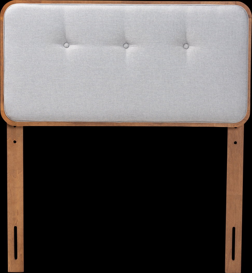 Marchhand Light Gray Twin Upholstered Headboard - Thumbnail - Image 1