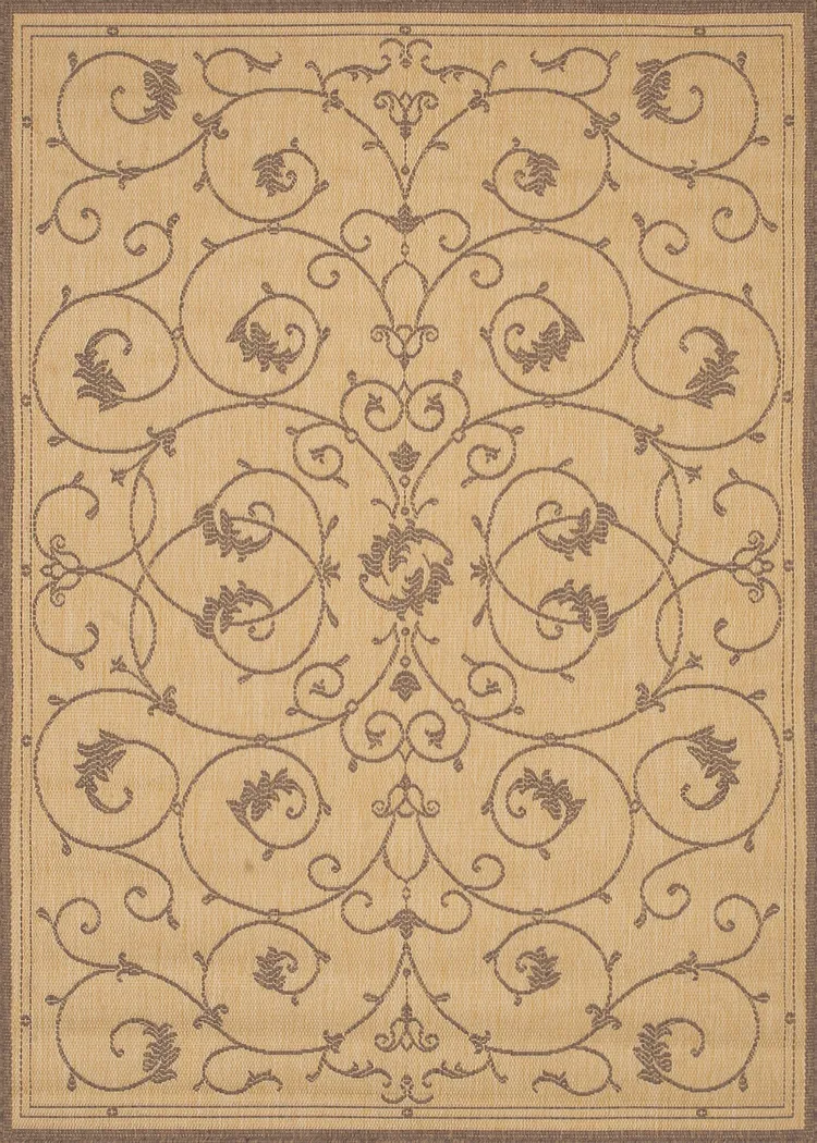 Marcialla Beige 5'10 x 9'2 Indoor/Outdoor Rug - Thumbnail - Image 1