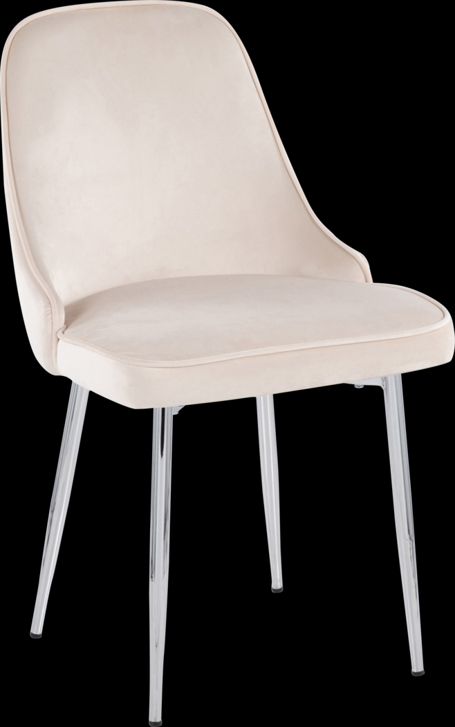 Marcian II Cream Dining Chair, Set of 2 - Thumbnail - Image 2