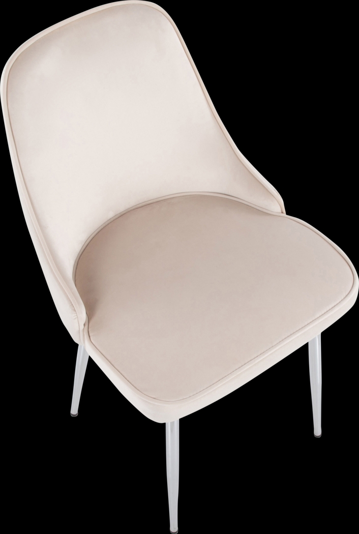 Marcian II Cream Dining Chair, Set of 2 - Thumbnail - Image 7