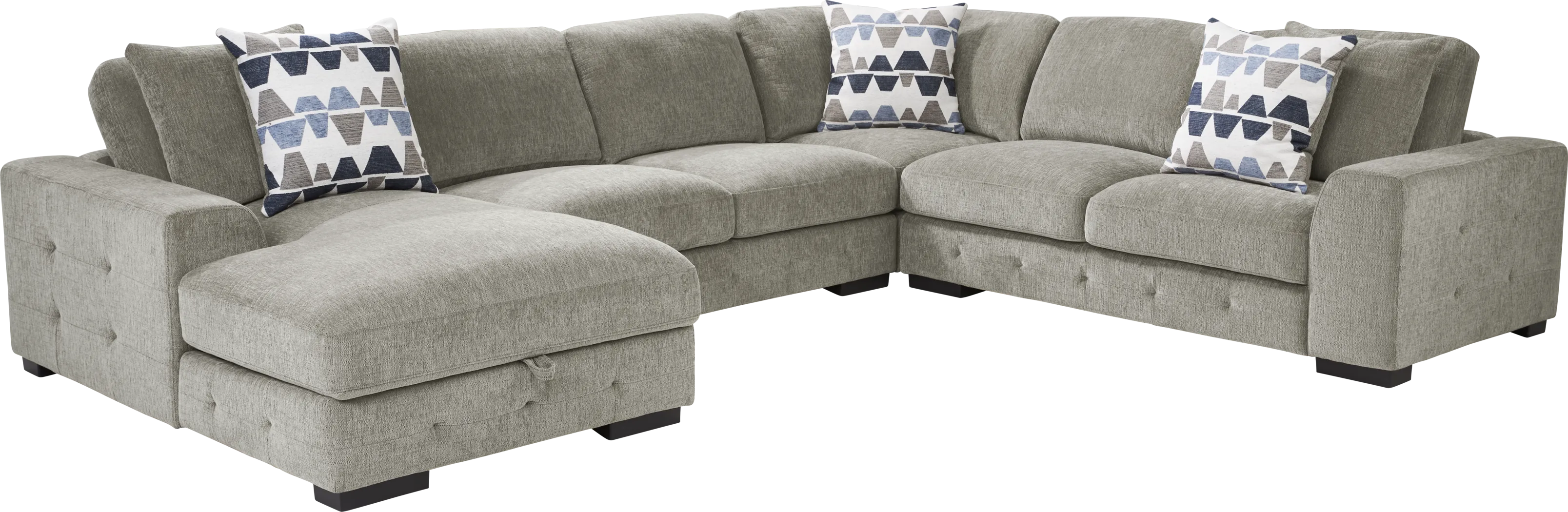 Marcola Mocha 4 Pc Sectional - Thumbnail - Image 1