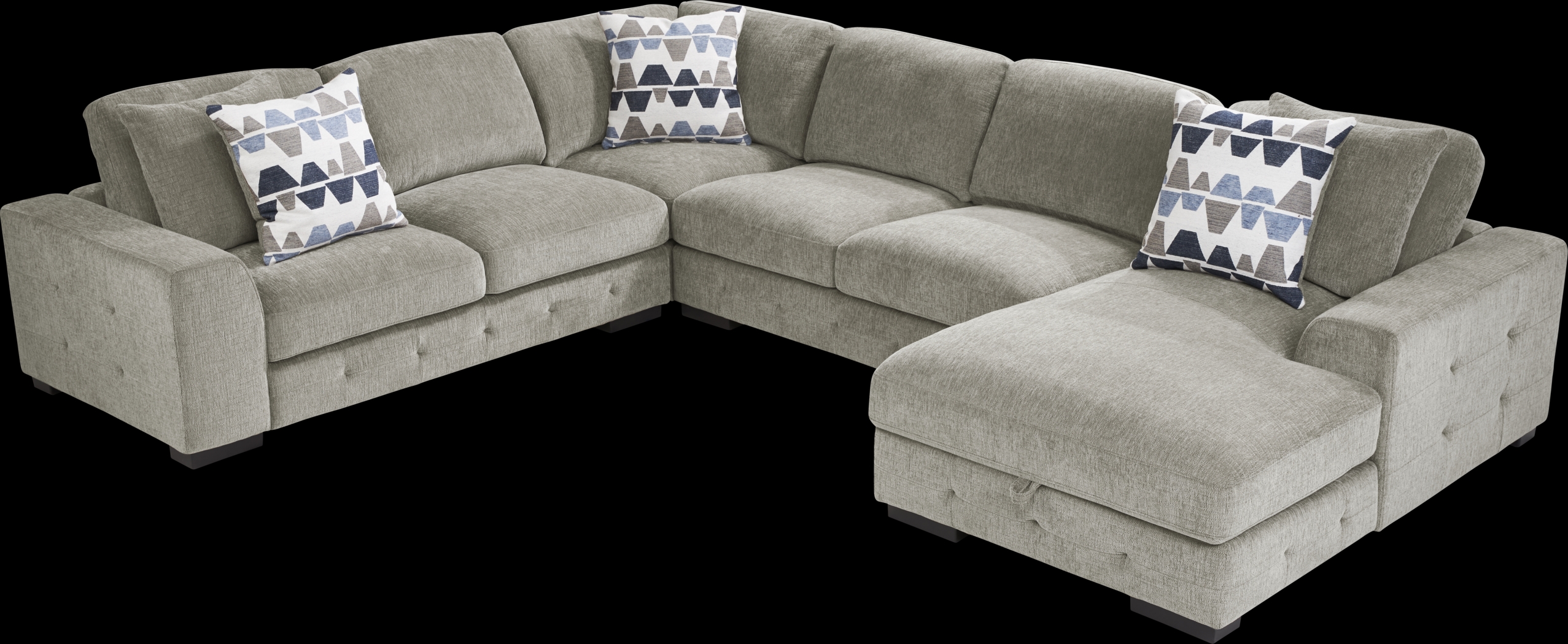 Marcola Mocha 7 Pc Sectional Living Room - Thumbnail - Image 3
