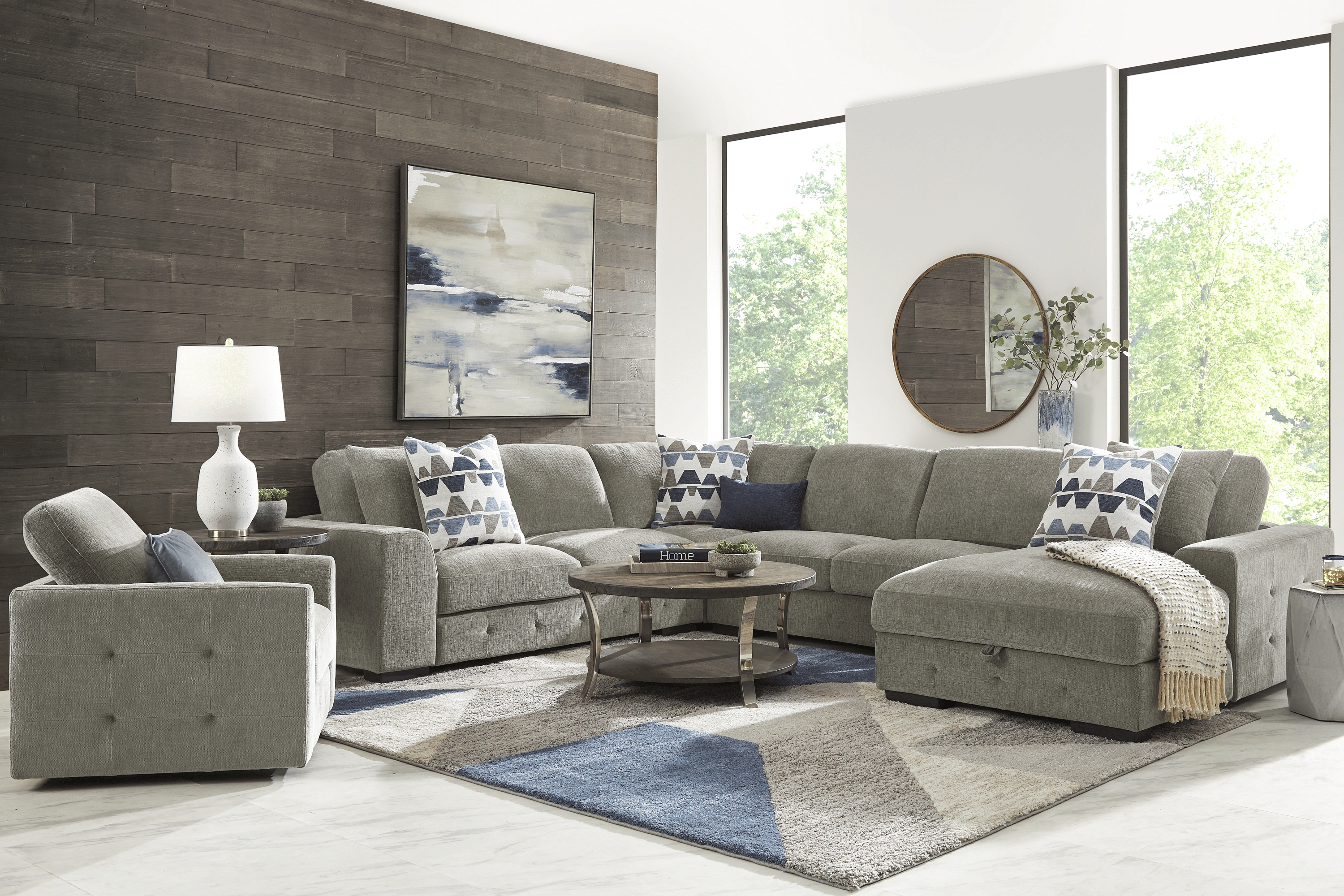 Marcola Mocha 4 Pc Sectional - Thumbnail - Image 2