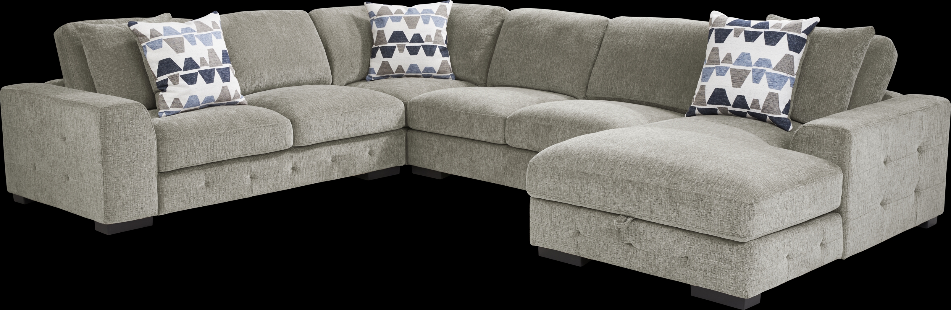 Marcola Mocha 7 Pc Sectional Living Room - Thumbnail - Image 2