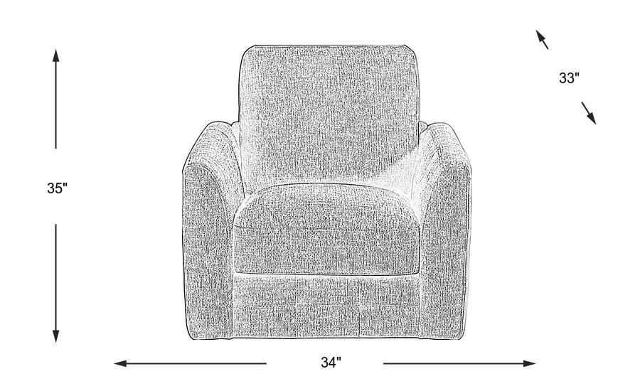 Dimension Image. Please refer to the Dimension Tab on this page for dimension details.